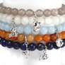 Lapis Lazuli Bracelet with Whale Charm 6mm - Free shipping and returns