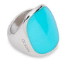 Xtinctio Ocean Vanguard Ring Hand Made in Italy by a 3rd generation goldsmith using the ancient and rarely used Etruscan enamel technique. eco-conscious jewelry ,