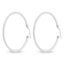 Xtinctio - These circular white bronze enameled hoop earrings are hand made in Italy by a 3rd generation goldsmith using the ancient Etruscan art of enameling.
