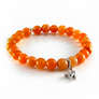 Aventurine Beaded Bracelet with Orangutan Charm - Free shipping and returns
