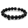 Black Onyx Stretch Beaded Bracelet - Free shipping and returns