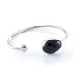 Rhino Oval Silver Bangle - Free shipping and returns