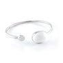 Polar Bear Oval Enameled Silver BangleFree shipping and returns