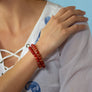 Carnelian Stretch Beaded Bracelet - Free shipping and returns