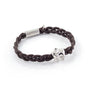 Xtinctio - Bracelet Unisex eco friendly waxed linen/cotton cord with animal charm (brass dipped in platinum) and magnetic steel clasp. Imbued with the spirit of the endangered Elephant