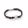 Xtinctio - Bracelet - Unisex eco friendly waxed linen/cotton cord with Polar Bear animal charm (brass dipped in platinum) and magnetic steel clasp. This bracelet is made in honor of the critically endangered Polar Bear Xtinctio - For The Survival Of The Species -