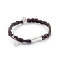 Xtinctio - Bracelet Unisex eco friendly waxed linen/cotton cord with animal charm (brass dipped in platinum) and magnetic steel clasp. Imbued with the spirit of the endangered Rhinoceros and serving as a constant reminder that in this age of extinction, we are all connected to every living thing.