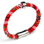 Highly Durable, Comfortable, Fun and well made . Eco-conscious linen/cotton blend HOPE Orangutan bracelet is lovingly hand made in the USA and UK. Easy on, easy off magnetic clasp. The orange red color represents the orangutan species that we are partnering to protect. Imbued with the spirit of the orangutan and serving as a constant reminder that in this age of extinction, we are all connected to every living thing. Our partner in Orangutan Conservation is Orangutan Outreach.