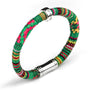 Highly Durable, Comfortable, Fun and well made . Eco-conscious linen/cotton blend HOPE bracelet is lovingly hand made in the USA and UK. Easy on, easy off magnetic clasp. Engraved with our logo serving as a constant reminder that in this age of extinction, we are all connected to every living thing. Our partner in Rainforest Conservation is Rainforest Conservation Trust. Xtinctio donates 50% of all profits to organizations that protect the most endangered species on earth and their habitats.