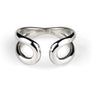 Xtinctio This 'Together Ring' in 925 Sterling Silver is engraved with the word "TOGETHER" that symbolizes our interdependence with everything on earth. It is a positive reminder of our connection to every living thing in this age of extinction. 50% of all profits go towards protecting the most endangered species on the planet earth.