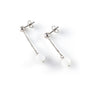 Sterling silver Ball Hook pendant Earring with white moonstone representing your commitment to protecting these critically endangered species and their habitats.