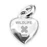 Xtinctio - The S925 Heart Red Enameled pendant hangs on a 925 sterling silver necklace and represents your commitment to protecting wildlife. Xtinctio donates 50% of our profits to organizations that protect the most endangered species on earth and their habitats.