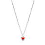 Xtinctio - The S925 Heart Red Enameled pendant hangs on a 925 sterling silver necklace and represents your commitment to protecting all wildlife. Xtinctio donates 50% of our profits to organizations that protect the most endangered species on earth and their habitats.