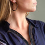 Xtinctio - These circular bronze enameled hoop earrings are hand made in Italy by a 3rd generation goldsmith using the ancient Etruscan art of enameling.