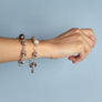 Silver Charm Bracelet with Labradorite 12mm Gemstone - Free shipping and returns