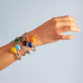 Tiger Oval Enameled Silver Bangle - Free shipping and returns