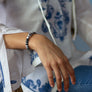 RHINO HOPE bracelet is hand made. Easy on, easy off magnetic clasp. Each color represents White and Black Rhino species that we are partnering to protect. 50% of all profits are donated to organizations that protect endangered species and their habitats. Our partner in Rhinoceros conservation is the most successful orphan elephant rehabilitation in the world, The David Sheldrick Wildlife Trust, which receives 20% of all proceeds.