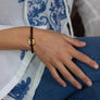 Xtinctio Bracelet - Individually hand forged in Italy from White Bronze and Turquoise Etruscan Enamel in honor of the Ocean. Eco friendly cotton linen blend waxed cord sourced in Italy.
