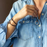 Tiger Waxed Cord Bracelet - Free shipping and returns