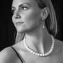 Sterling silver Ball Hook pendant Earring with white moonstone representing your commitment to protecting these critically endangered species and their habitats.
