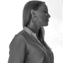 Xtinctio - These circular white bronze enameled hoop earrings are hand made in Italy by a 3rd generation goldsmith using the ancient Etruscan art of enameling.