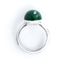 Xtinctio - This Etruscan Sphere ring is hand made in Italy by a 3rd generation Goldsmith. Eco conscious 925 silver and enamel. Engraved with our logo serving as a constant reminder that in this age of extinction, we are all connected to every living thing. Our partner in Rainforest Conservation