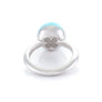 Xtinctio - This Etruscan Sphere ring is hand made in Italy by a 3rd generation Goldsmith. Eco conscious 925 Silver and enamel. Engraved with our logo serving as a constant reminder that in this age of extinction, we are all connected to every living thing. Our partner in Ocean Conservation is The Coral Reef Restoration.
