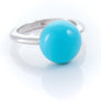 Xtinctio - This Etruscan Sphere ring is hand made in Italy by a 3rd generation Goldsmith. Eco conscious 925 Silver and enamel. Engraved with our logo serving as a constant reminder that in this age of extinction, we are all connected to every living thing. Our partner in Ocean Conservation is The Coral Reef Restoration.