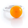 Xtinctio - This Etruscan Sphere ring is Hand Made in Italy by a 3rd generation Goldsmith. Eco conscious 925 Silver and enamel. Imbued with the spirit of the orangutan