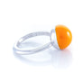 Xtinctio - This Etruscan Sphere ring is Hand Made in Italy by a 3rd generation Goldsmith. Eco conscious 925 Silver and enamel. Imbued with the spirit of the orangutan