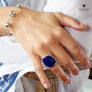 Xtinctio Whale Vanguard Ring Hand Made in Italy by a 3rd generation goldsmith using the ancient and rarely used Etruscan enamel technique. eco-conscious jewelry ,