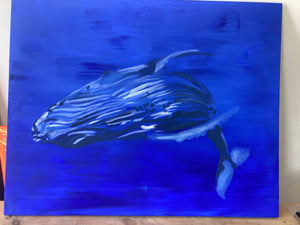 Whale Handmade Acrylic Original Painting