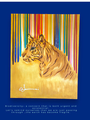 Tiger Acrylic Handmade Original Painting