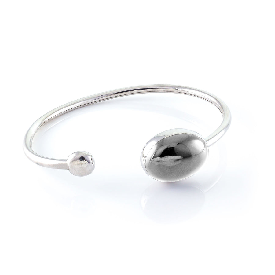 Xtinctio - Bangle Hand made in Italy, eco conscious, 925 sterling silver and enamel. Imbued with the spirit of the endangered Elephant and serving as a constant reminder that in this age of extinction,