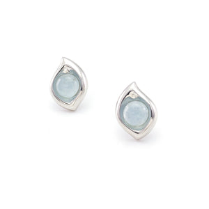Leaf Earrings 925 Silver and Chalcedony - Free shipping and returns