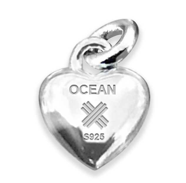 Ocean  Heart  Necklace -Free shipping and returns
