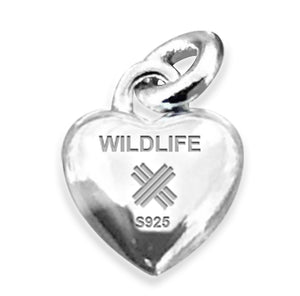 Xtinctio -  The S925 Heart Red Enameled pendant hangs on a 925 sterling silver necklace and represents your commitment to protecting wildlife.  Xtinctio donates 50% of our profits to organizations that protect the most endangered species on earth and their habitats.