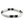 Xtinctio - Stretch Bangle comfortable, timeless and chic Hand made in Italy by a 3rd generation Goldsmith  Triple dipped Palladium and white enamel.  