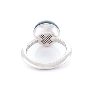 Xtinctio - This Etruscan Sphere ring is hand made in Italy by a 3rd generation Goldsmith.  Eco conscious 925 silver and enamel.  Engraved with our logo serving as a constant reminder that in this age of extinction, we are all connected to every living thing. Our partner in Rainforest Conservation